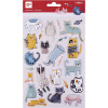 photo-Gommettes - Stickers - Animaux - Chats rigolos - 25 pièces - Apli Kids