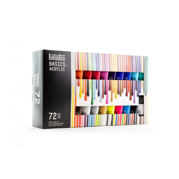 Set Peinture Acrylique de 72 tubes de 22 ml - Liquitex Basics
