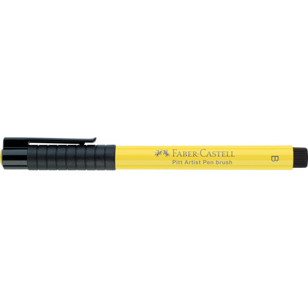 Feutre à dessin - Pointe pinceau - Jaune clair glacis - Pitt Artist - Faber-Castell