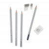 4 crayons graphite + gomme - Beaux-Arts - Winsor et Newton - Studio Collection