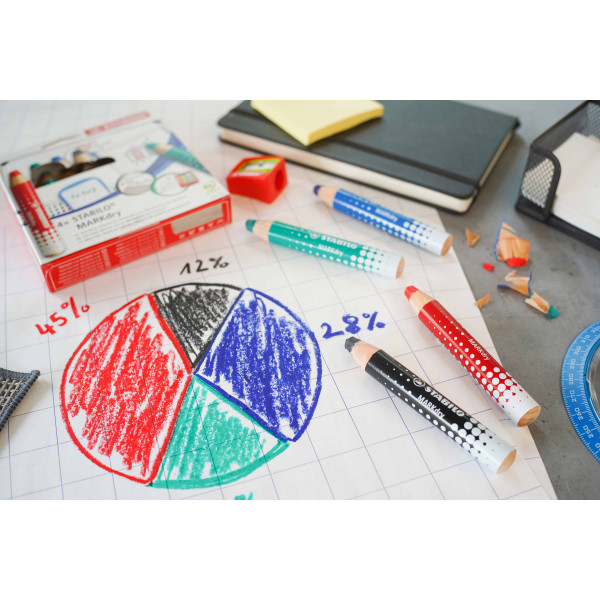 Crayon marqueur STABILO MARKdry - Noir
