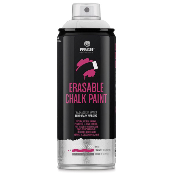 photo-Bombe de peinture - Peinture effaçable - Blanc - MTN PRO Chalk - 400ml