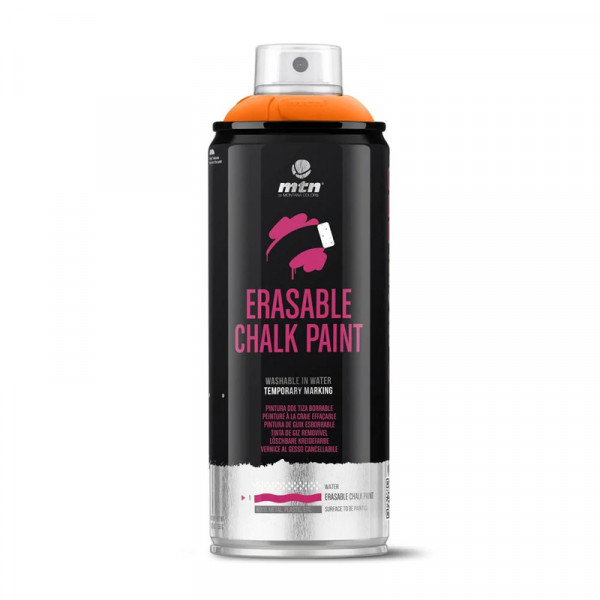 photo-Bombe de peinture - Peinture effaçable - Orange - MTN PRO Chalk - 400ml