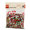 photo-Sequins - Paillettes de noël - Rouge - Vert - Blanc - 6mm de diamètre