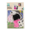 photo-Tableau en pompons - Activité pour enfant - Zèbre