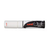 Marqueur craie Uni chalk marker Uni Ball pointe extra large blanc