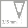 Crayon graphite STABILO EASYgraph HB gaucher - bleu ardoise