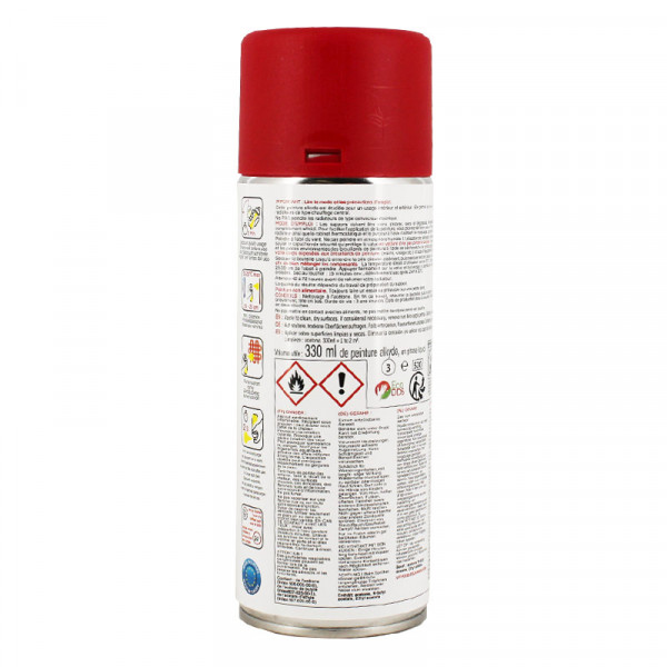 Bombe de peinture - Rouge mat - Pour radiateur - Décoration - 330ml - AMT