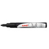 photo-Marqueur craie Uni chalk marker Uni Ball pointe moyenne noir