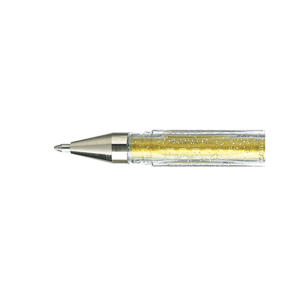 photo-Stylo - Encre gel pailletée - Or - Pointe 1mm - UniBall - Signo