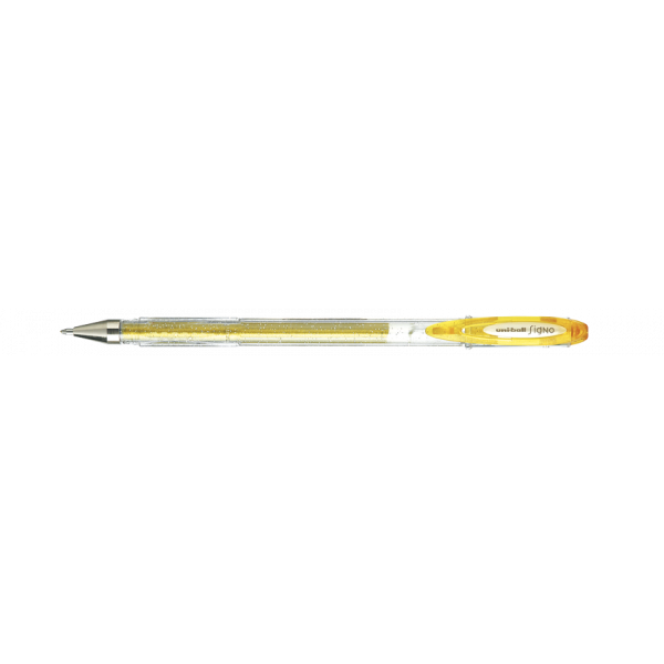 Stylo - Encre gel pailletée - Or - Pointe 1mm - UniBall - Signo