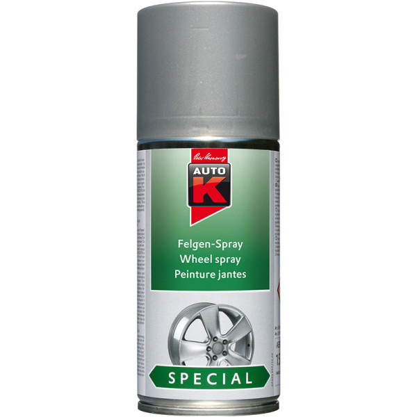 photo-Bombe de peinture pour jantes de voiture - Multi-marques - Argent - 150ml - Auto K