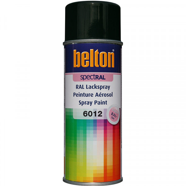 photo-Bombe de peinture Belton Spectral RAL6012 Vert Noir 400ml
