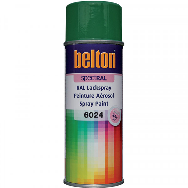 photo-Bombe de peinture Belton Spectral RAL6024 Vert signalisation 400ml