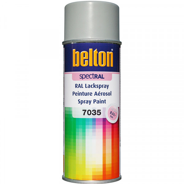 photo-Bombe de peinture Belton Spectral RAL7035 Gris clair satiné 400ml
