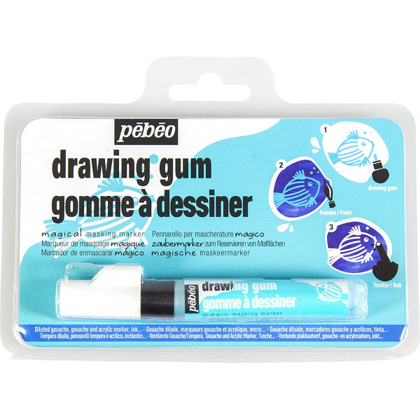 photo-Marqueur - Drawing gum - Gomme à dessiner - Pointe ronde - Pébéo