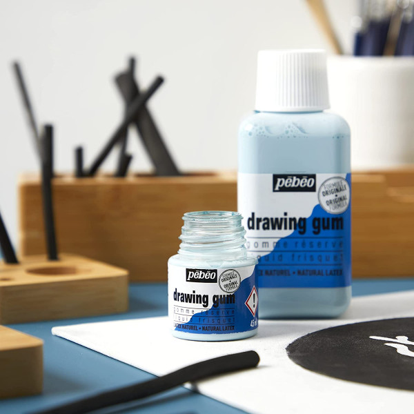 Flacon - Drawing gum - Liquide de masquage - 45ml - Pébéo
