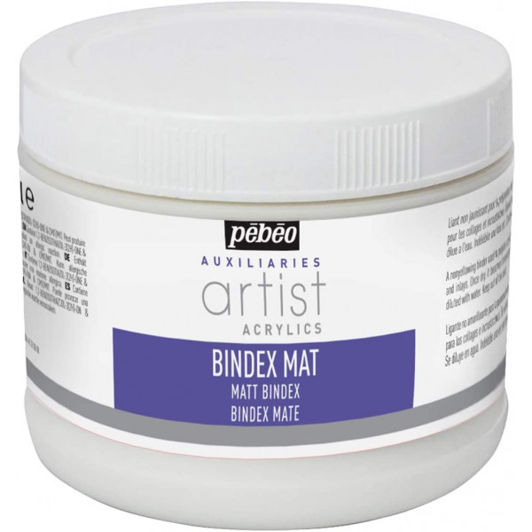 photo-Liant mat - Médium pour peinture acrylique - Bindex Mat - Pébéo - 500ml