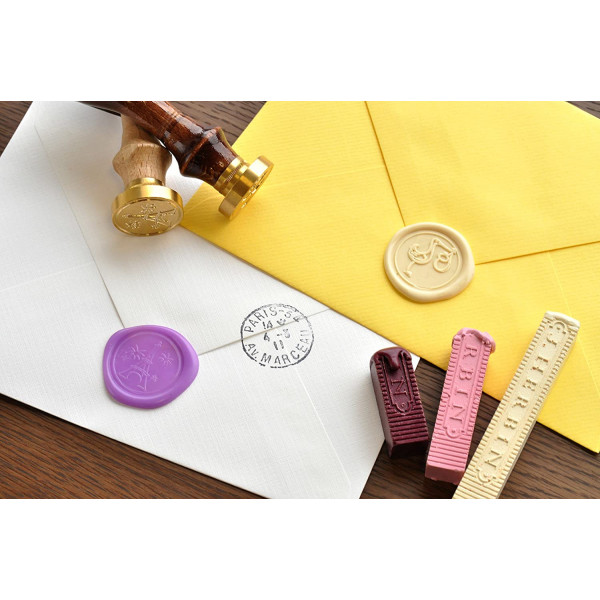4 bâtons de cire souple - Cuivre - Sceau en cire - Invitation courrier faire-part - Herbin
