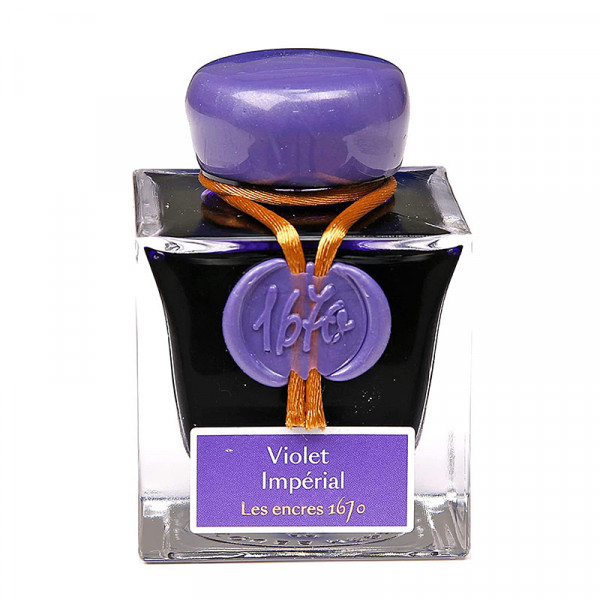 photo-Encre pour calligraphie - Violet impérial - Les encres 1670 - Herbin - Flacon 50ml