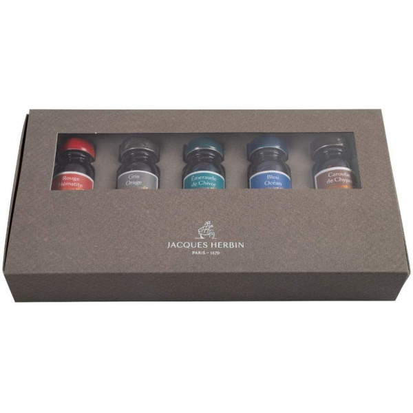 photo-5 flacon d'encre pour calligraphie - Les encres 1670 - Herbin - Assortiment