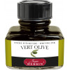 photo-Flacon d'encre pour stylo plume - Vert olive - Herbin - 30ml