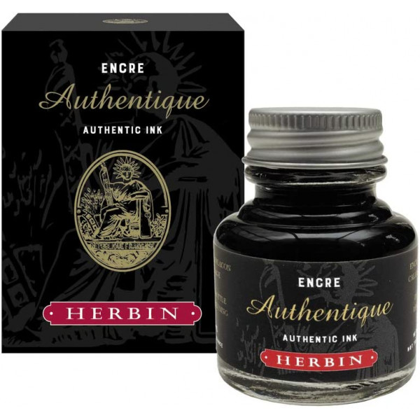 photo-Encre authentique pour calame pinceau plume - Herbin - Flacon 30ml