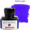 Coffret - Encre pour stylo plume - Bleu saphir - 5 plumes métal - Herbin