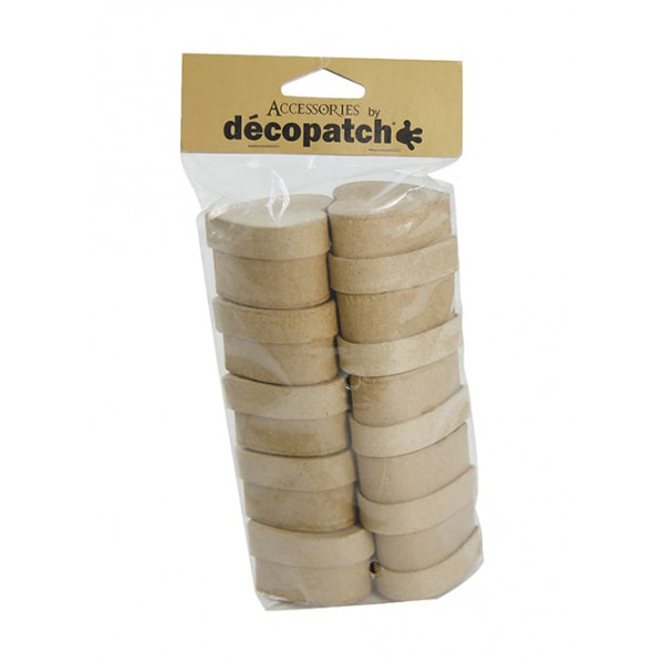 photo-10 petites boîtes en carton - Forme de cœur - A personnaliser - Decopatch