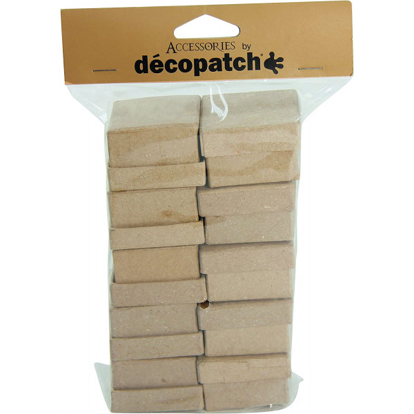 photo-10 petites boîtes en carton - Carrées - A personnaliser - Decopatch