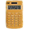 photo-Calculatrice de poche - Orange - Energie solaire - 8 chiffres - Sign