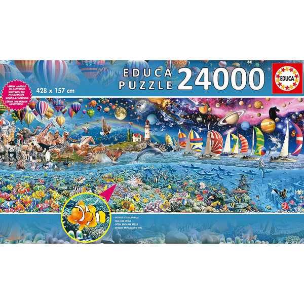 photo-Puzzle - 24000 pièces - Grand modèle - La vie - Animaux - Mer - Nature - Educa