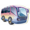 Puzzle - 5 pièces - Bébé dès 2 ans - Camion - Tracteur - Bus - Moto - Educa