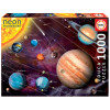 photo-Puzzle - 1000 pièces - Effet néon - Le système solaire - Educa