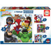 photo-Puzzle - Enfant - Dès 3 ans - 4 modèles - Spidey et ses amis étonnants - Educa
