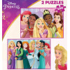 Puzzle - Princesses Disney - 2x100 pièces - Enfant - Dès 6 ans - 2 modèles
