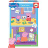 photo-Puzzle en bois - Peppa Pig à la maison - 2 x 20 pièces - Dès 3 ans - Educa