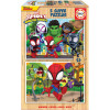 photo-Puzzle en bois - Spidey et ses amazing amis - 2 x 25 pièces - Dès 3 ans - Educa