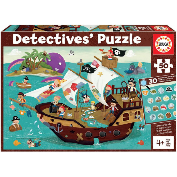 photo-Puzzle éducatif - Bateau de pirates - 50 pièces - Dès 4 ans - Educa
