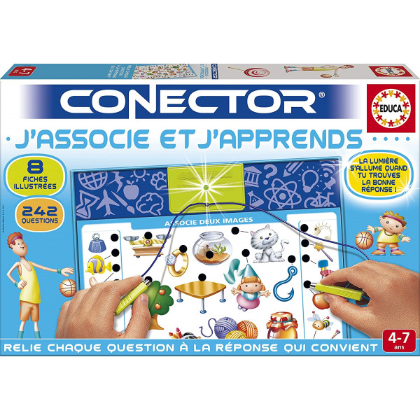 photo-Jeu éducatif - Conector - J'associe et j'apprends - 4 à 7 ans - Educa