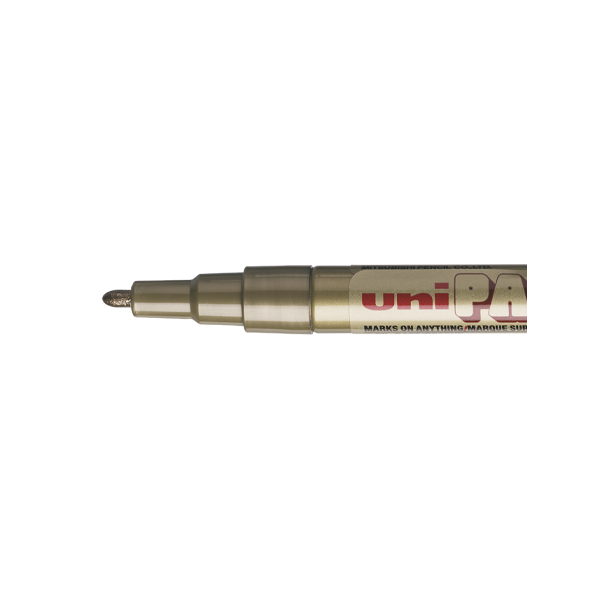 photo-Marqueur huile créatif Uni Ball Paint Marker PX-203 pointe fine or