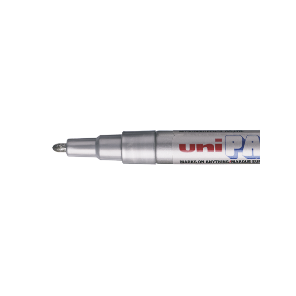 photo-Marqueur huile créatif Uni Ball Paint Marker PX-203 pointe fine argent