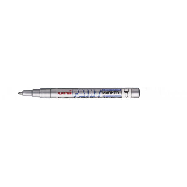 Marqueur huile créatif Uni Ball Paint Marker PX-203 pointe fine argent