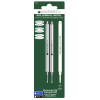 photo-Recharges pour stylo roller - Dupont - Noir - Pointe fine - Lot de 2 recharges