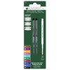 photo-Recharges pour stylo bille - Shaeffer - Noir - Pointe moyenne - Lot de 2 recharges