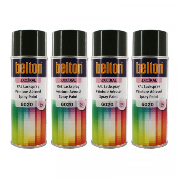 photo-4 bombes de peinture Belton Spectral RAL6020 Vert oxyde chrome 400ml