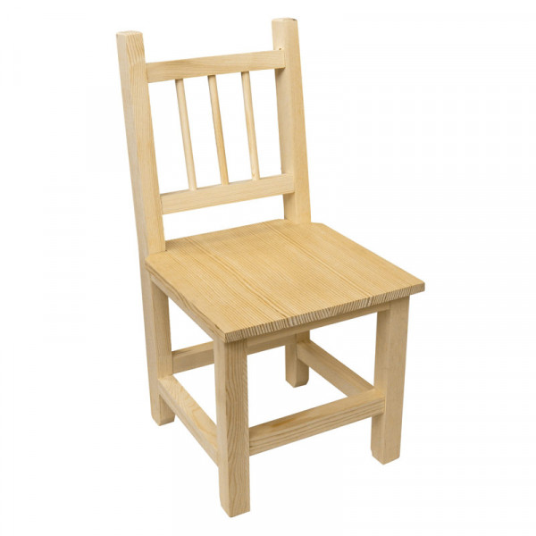 photo-Petite chaise en bois - A personnaliser - Bois naturel - Pour enfant - CTOP