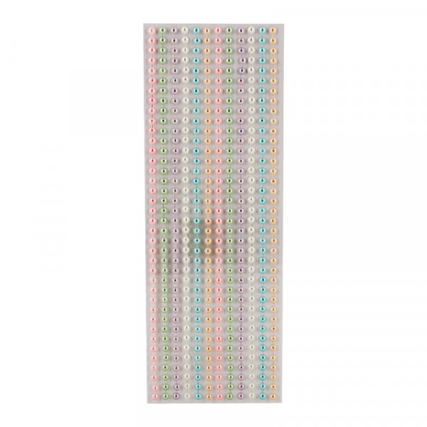 photo-Stickers 3D - Rond - Couleur pastel - 5mm diamètre - 456 unités