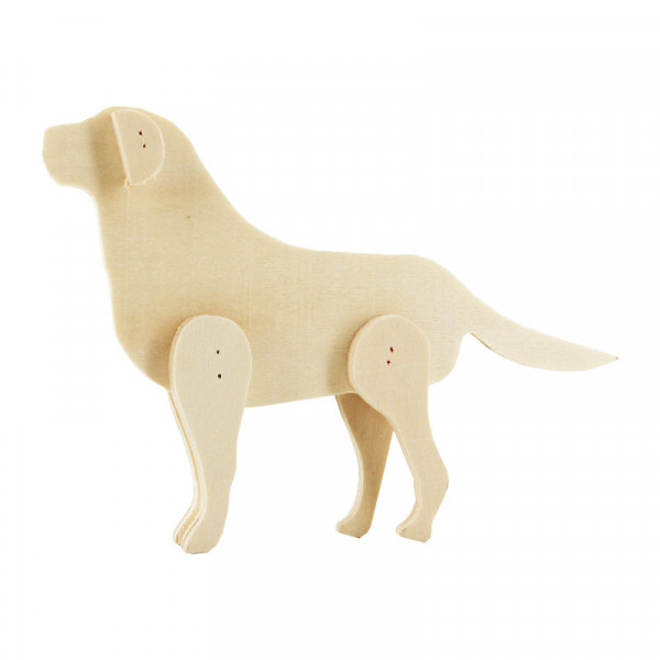 photo-Chien - Animaux à personnaliser - Bois naturel - Figurine en bois