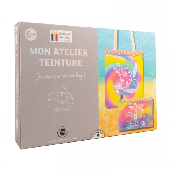 photo-Kit créatif - Customise un sac et une trousse en coton - A partir de 6 ans